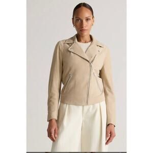 Quince 100% Suede Biker Jacket